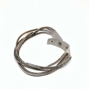 Bling Leather Wrap Bracelet